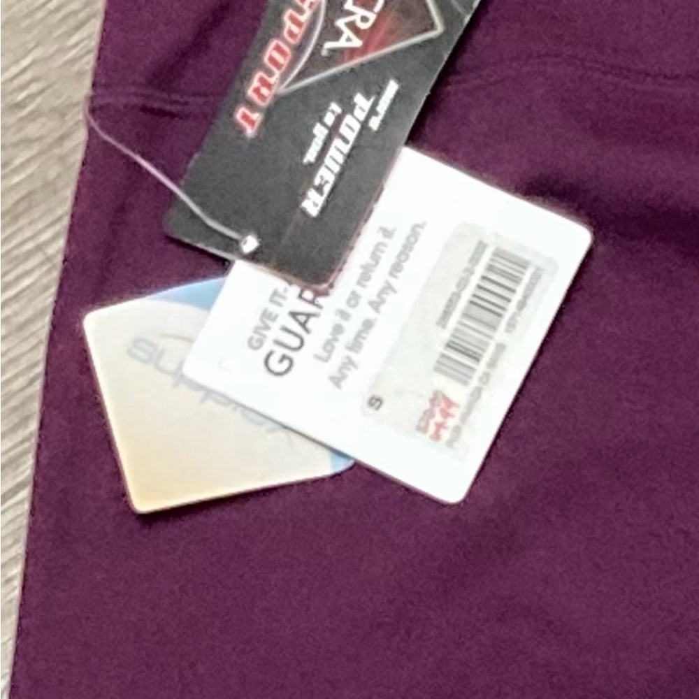 Athleta Power Ananda Split Leg Capri Stretch Legging New Sz S In Berry - Picture 7 of 10